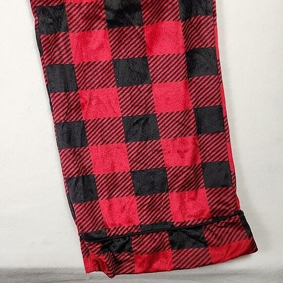 Ashford & Brooks Womens Fleece Long Sleeve Plaid Nightwear Pjs Pajama Set 2XL - Picture 8 of 11